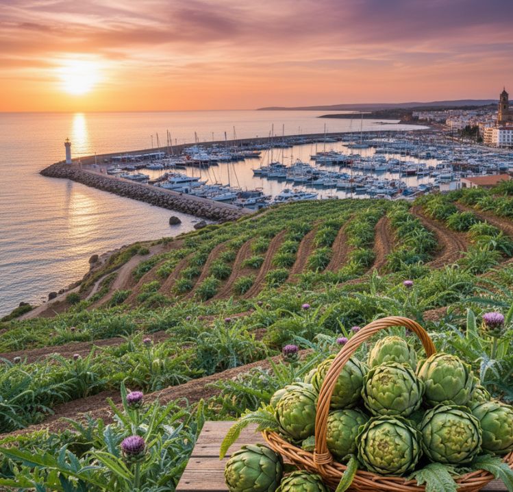 Vista representativa del Puerto de Benircarlo y las alcachofas by Amanirent service gestion de alquiler vacacional