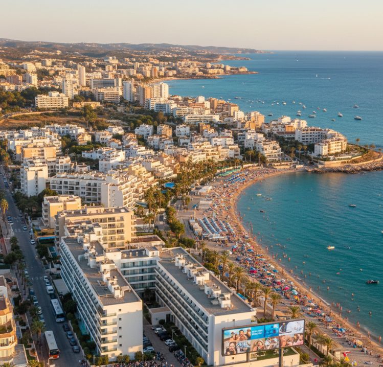 Playa de la Costa Blanca Sur representando el alquiler vacacional en una zona de alta demanda turística.