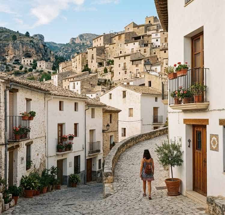 Imagen de IA de una gestion de alquiler vacacional en Bocairent
